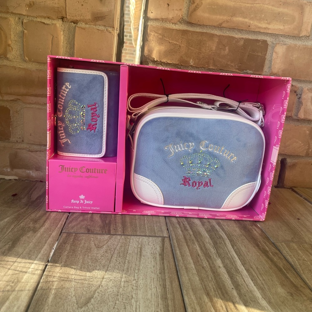 Juicy Couture Camera Bag & Trifold Wallet